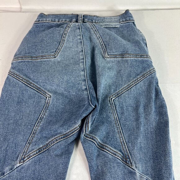 Revice Jean Women 24x32* Venus Flare Star High Rise Blue Front Seam Denim Tag 27 - Picture 3 of 16